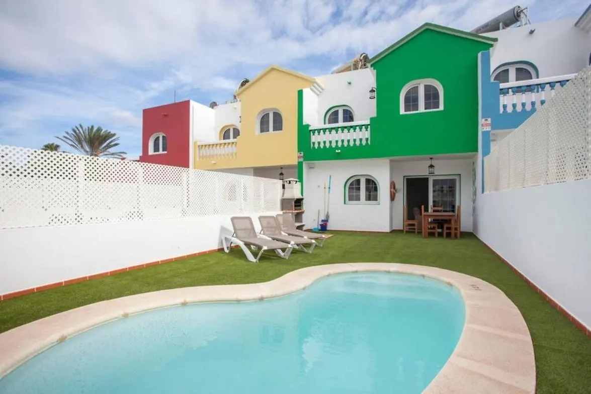 Corralejo Beach Villa With Private Pool, Bbq, Wifi At Galera Beach 0*,  Spain